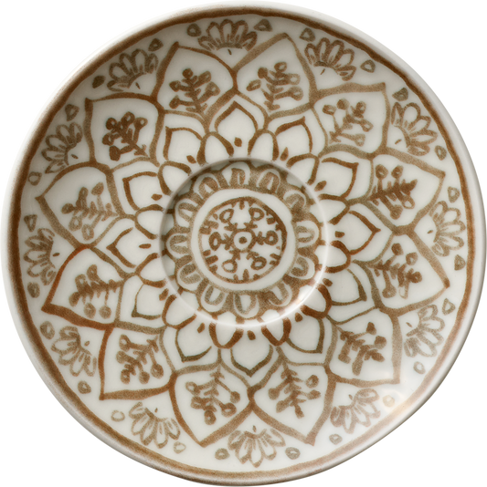 Saucer round sienna 15cm