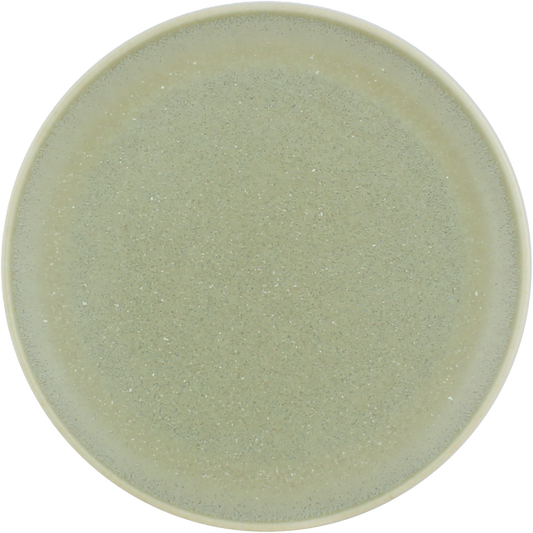 Plate flat round coupe matcha 15cm