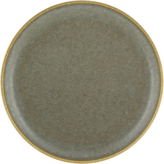Plate flat round coupe smoke 15cm