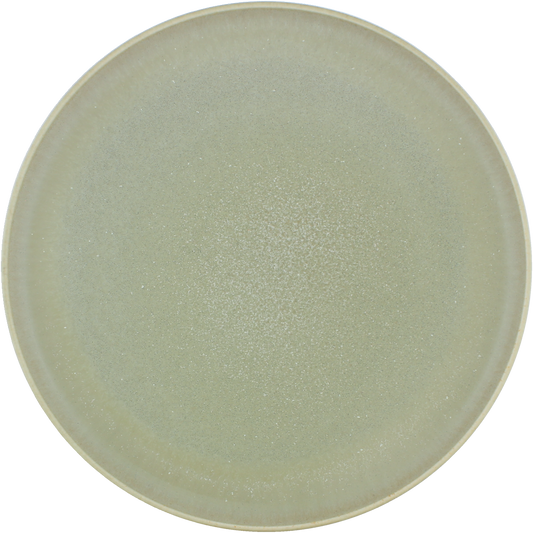 Plate flat round coupe matcha 21cm