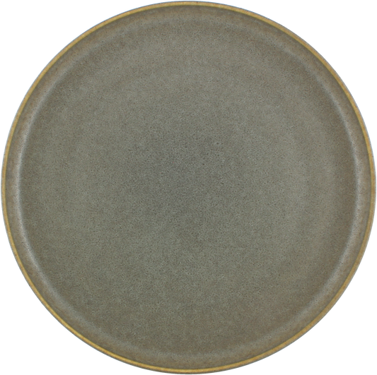 Plate flat round coupe smoke 21cm