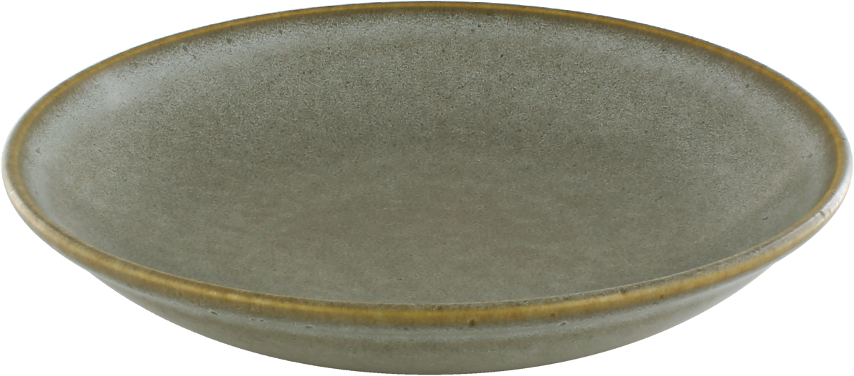 Plate deep round coupe smoke 25cm