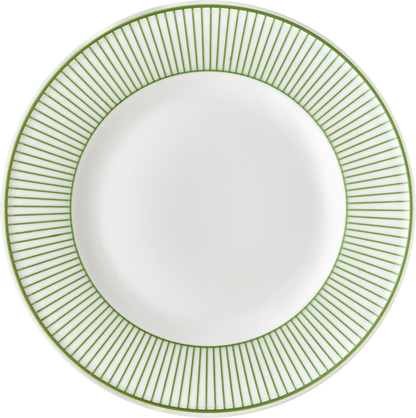 Plate flat round with rim 15cm