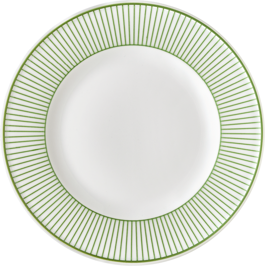 Plate flat round with rim 15cm