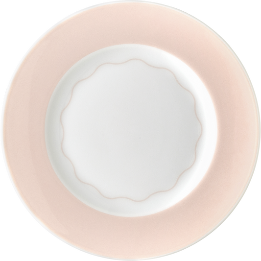 Plate flat round with rim 15cm