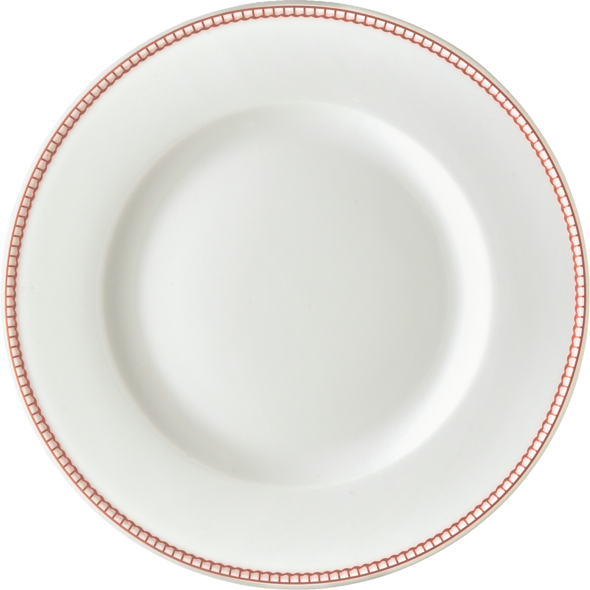 Plate flat round with rim 15cm