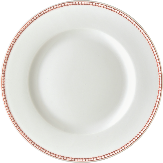 Plate flat round with rim 15cm