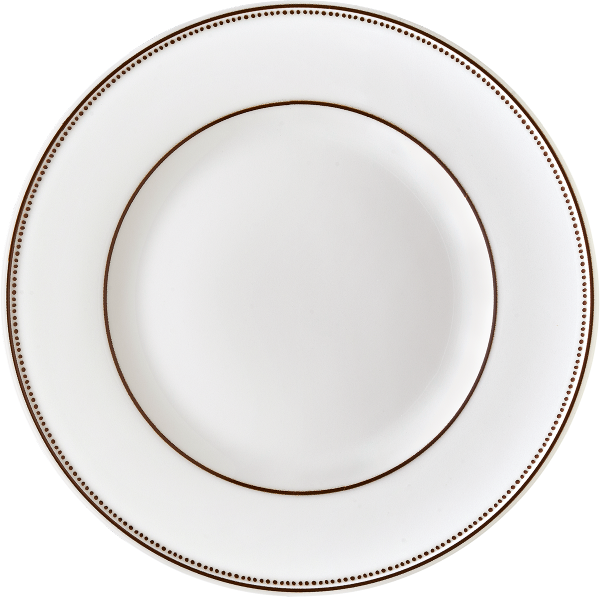 Plate flat round with rim 15cm