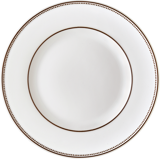 Plate flat round with rim 15cm