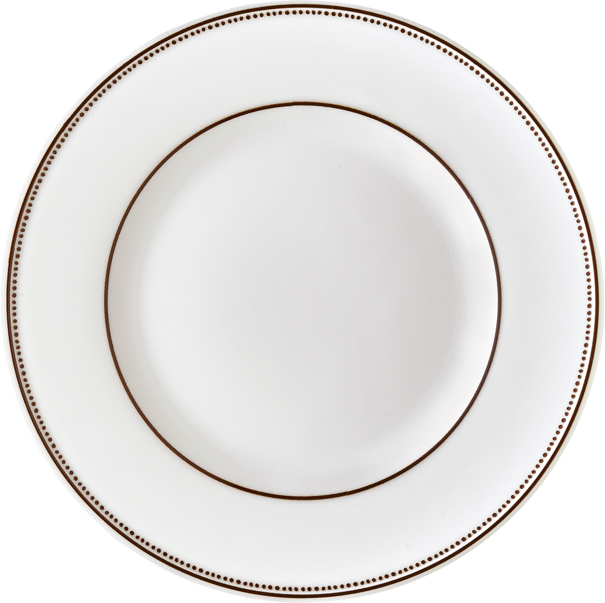 Plate flat round with rim 21cm