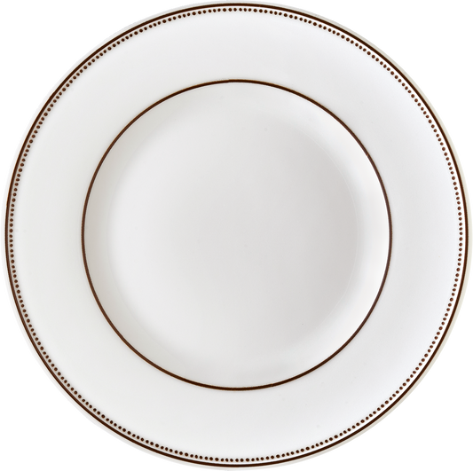 Plate flat round with rim 21cm