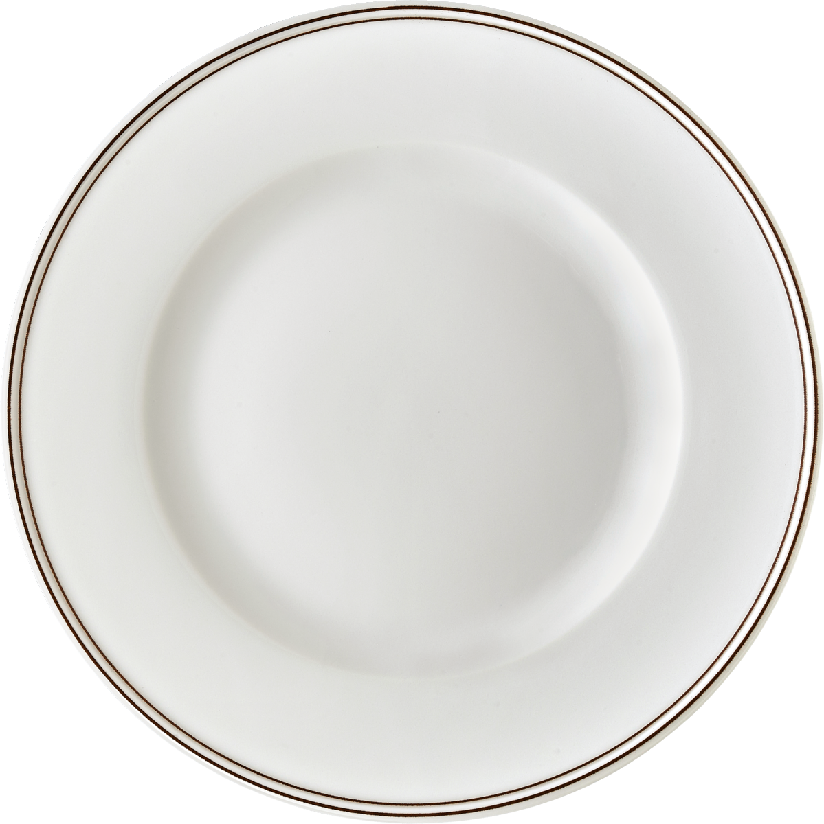 Plate flat round with rim 21cm