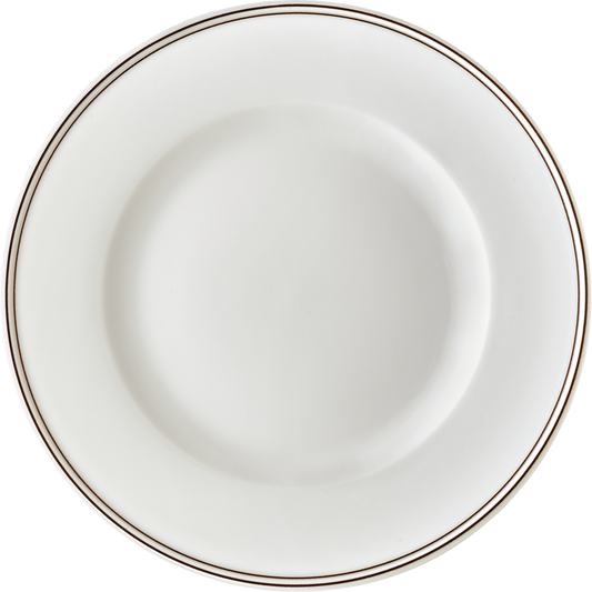 Plate flat round with rim 21cm