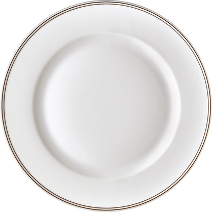 Plate flat round with rim 26cm