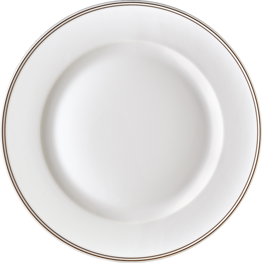 Plate flat round with rim 26cm