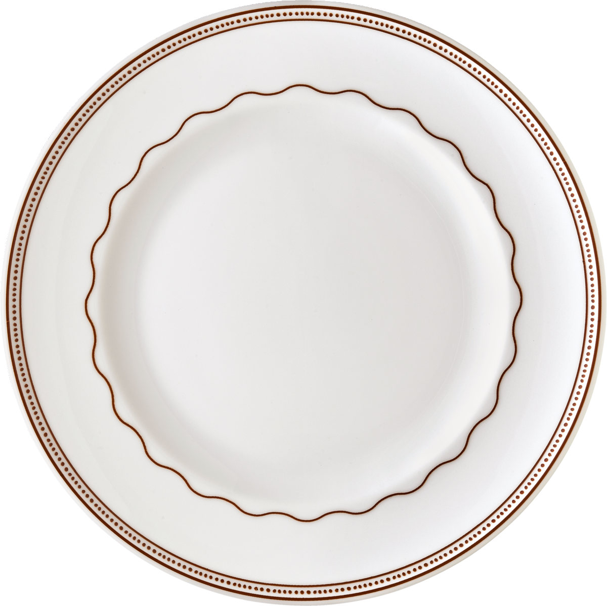 Plate flat round with rim 26cm