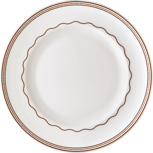 Plate flat round with rim 26cm