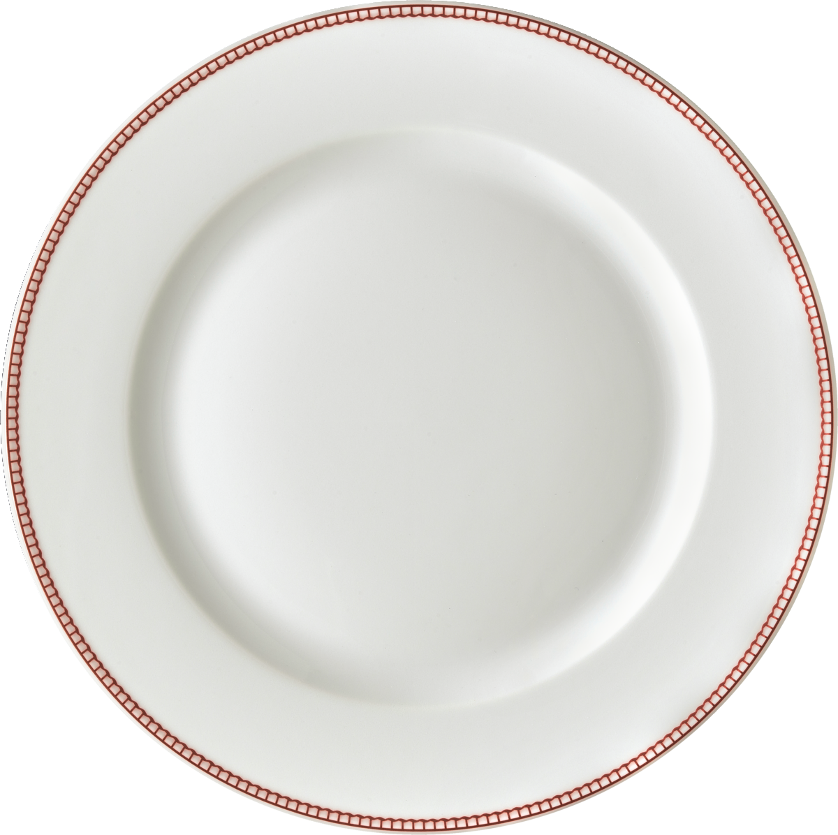 Plate flat round with rim 28cm