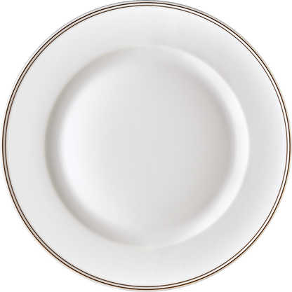 Plate flat round with rim 28cm