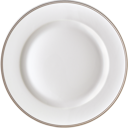 Plate flat round with rim 28cm