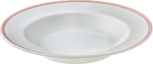 Plate deep round with rim 23cm