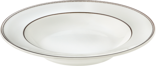 Plate deep round with rim 23cm