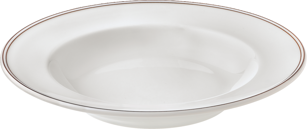 Plate deep round with rim 23cm