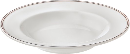 Plate deep round with rim 23cm