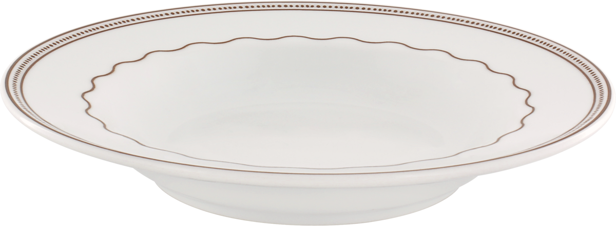 Plate deep round with rim 23cm