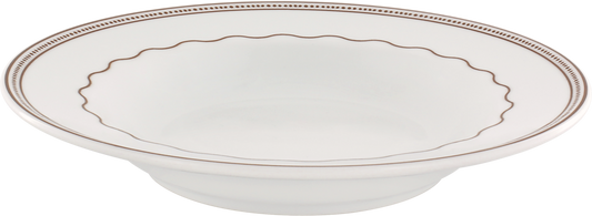 Plate deep round with rim 23cm