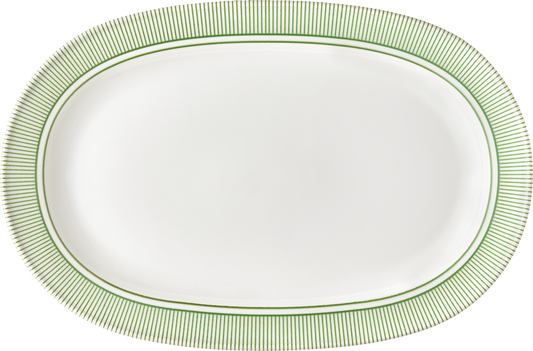 Platter oval with rim 26x18cm