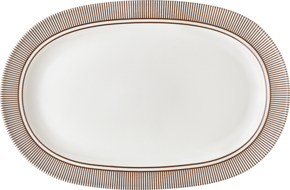 Platter oval with rim 29x20cm