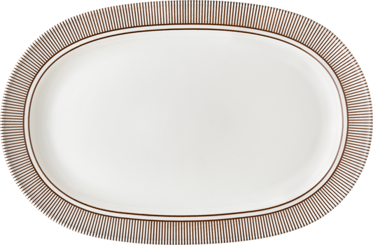 Platter oval with rim 29x20cm