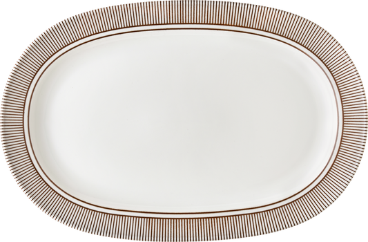 Platter oval with rim 33x23cm