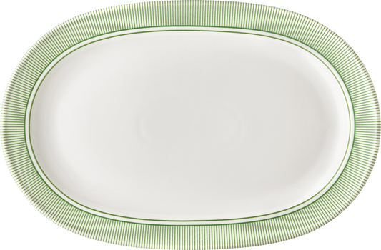 Platter oval with rim 33x23cm
