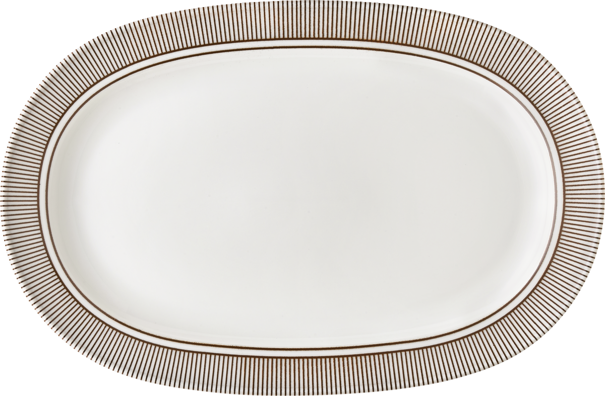 Platter oval with rim 38x26cm