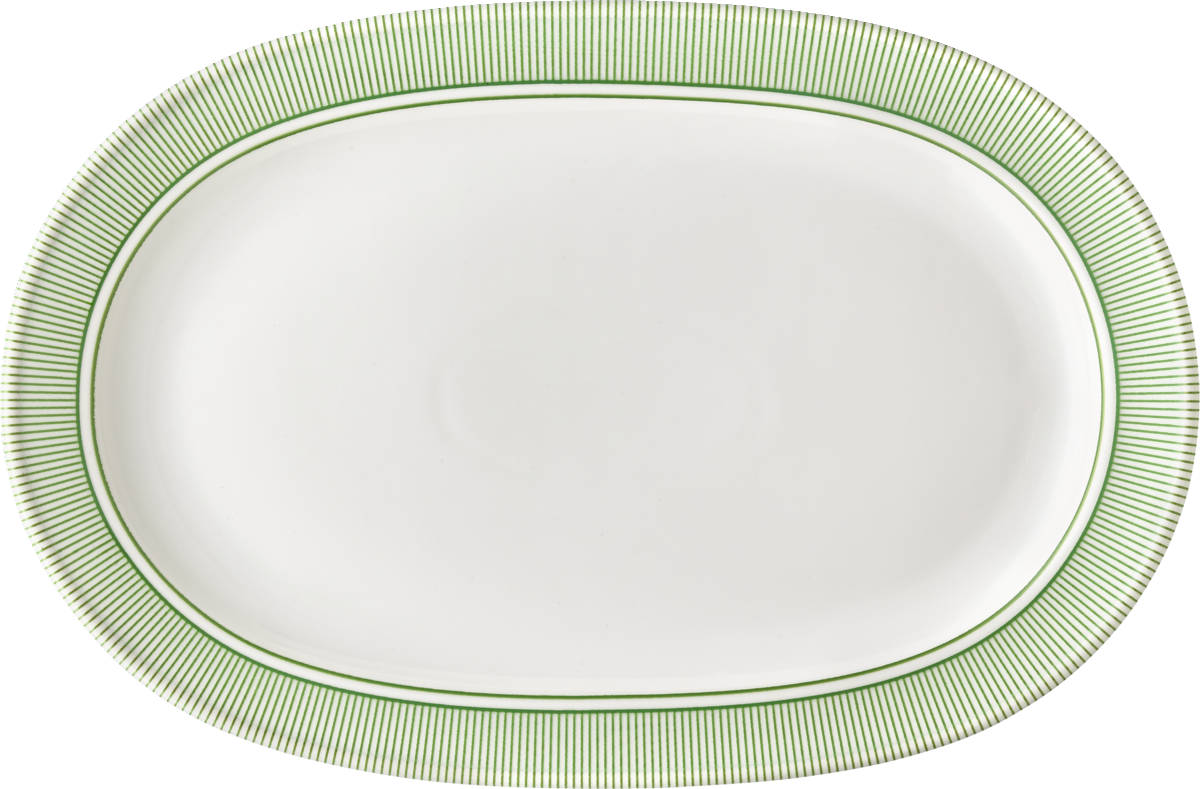 Platter oval with rim 38x26cm