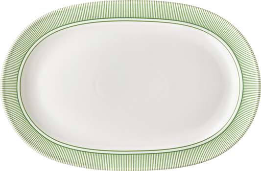 Platter oval with rim 38x26cm