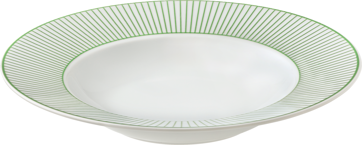 Plate deep round with rim 28cm