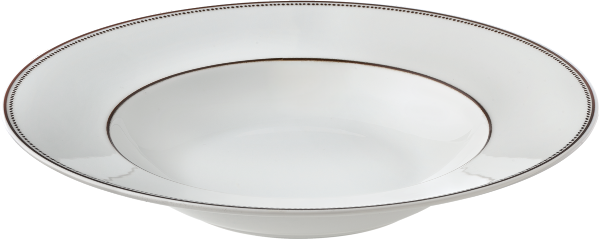 Plate deep round with rim 28cm