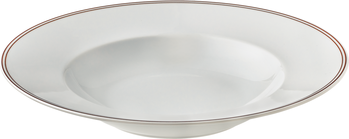 Plate deep round with rim 28cm