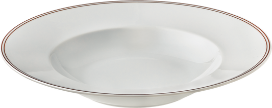 Plate deep round with rim 28cm