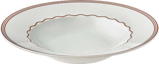 Plate deep round with rim 28cm