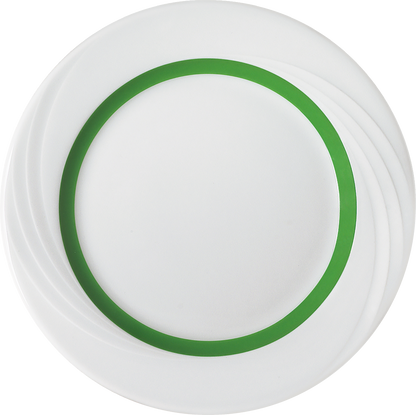 Plate flat round with rim embossed 25cm