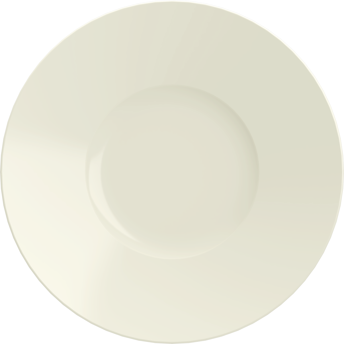 Plate flat round wide rim 31cm