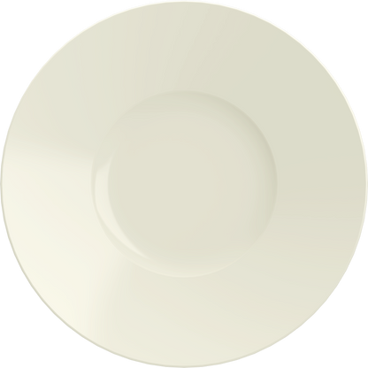 Plate flat round wide rim 31cm