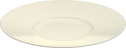 Plate flat round wide rim 31cm