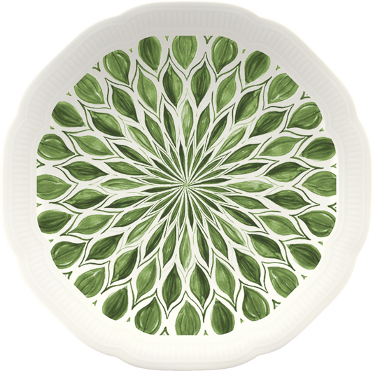 Plate flat round coupe embossed 16cm