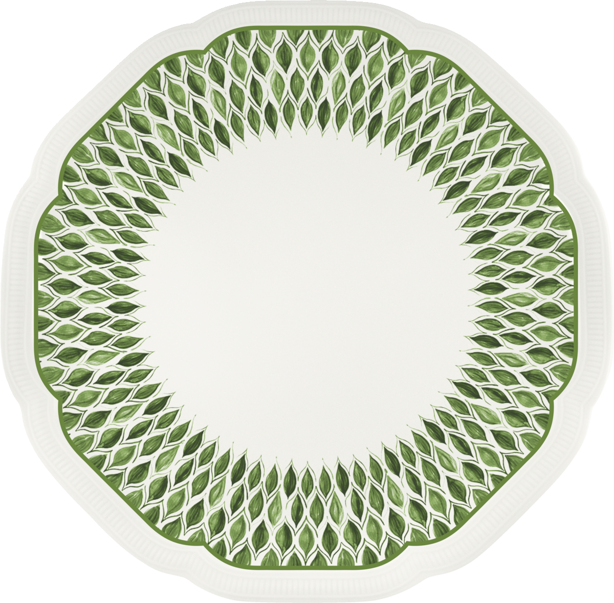 Plate flat round coupe embossed 29cm