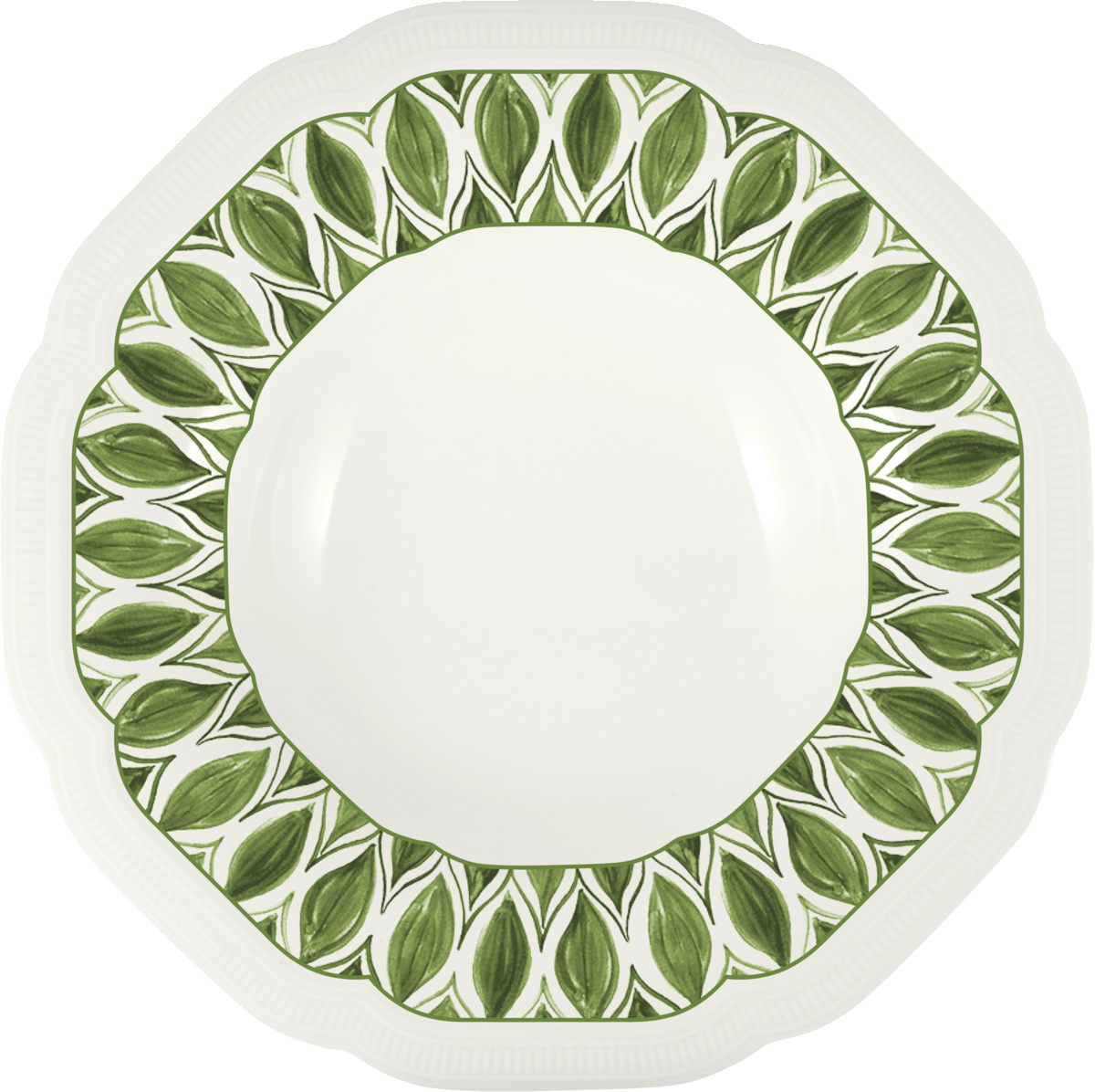 Plate deep round coupe embossed 28cm
